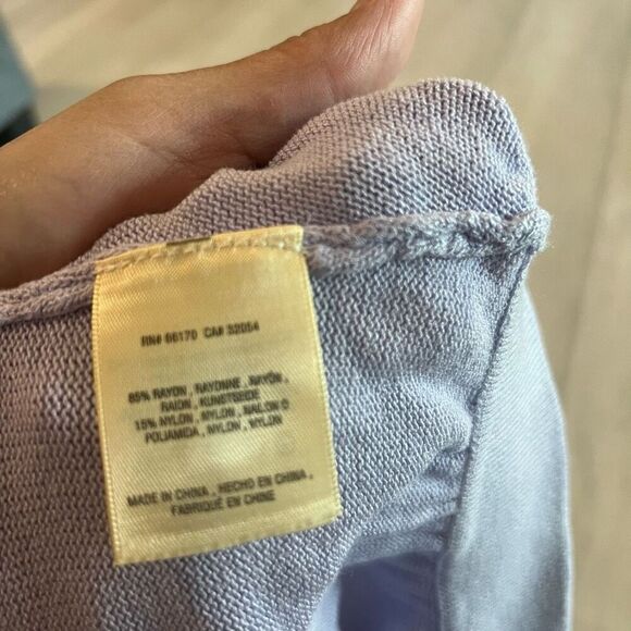 Anthropologie Rambuteau Surplice Lavender Purple Wrap Sweater Top Size Small - Picture 7 of 8